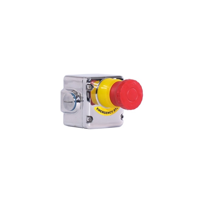 Interruptor de parada de emergencia de 3 polos inoxidable (ES-SS) - Fegemu Solutions