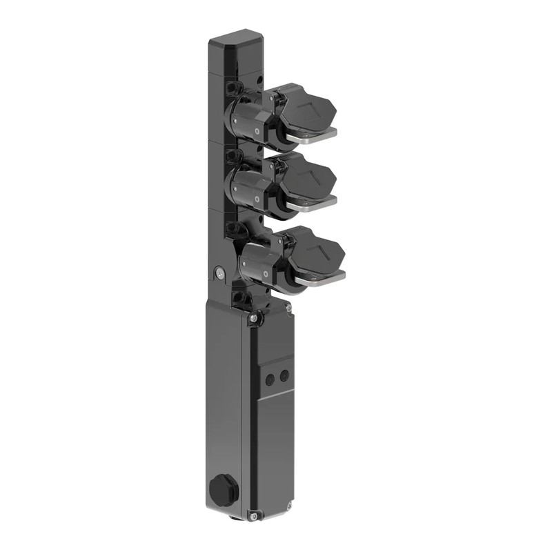 Sistema de intercambio de llaves vertical con llave de liberación controlada por solenoide (M-ISB4-X)