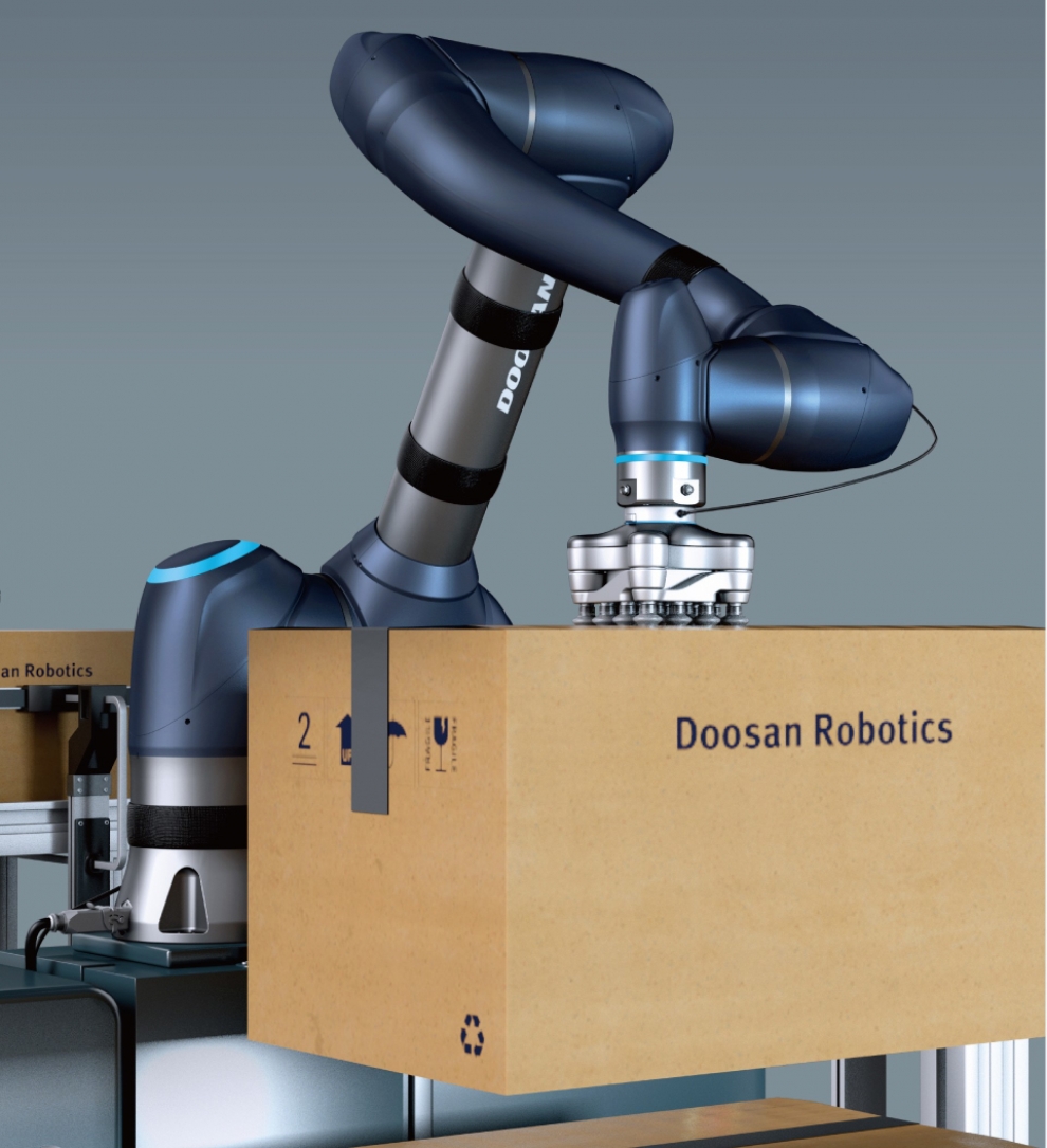 Paletizado con cobot de Doosan Robotics