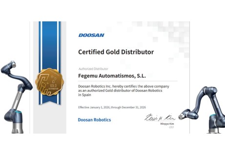 Fegemu Solutions es nombrada Gold Partner 2026 de Doosan Robotics