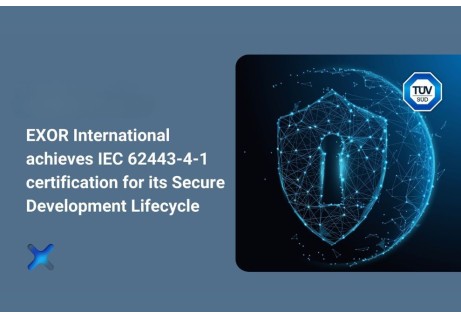 Exor International obtiene la certificación IEC 62443-4-1 para su ciclo de vida de desarrollo seguro